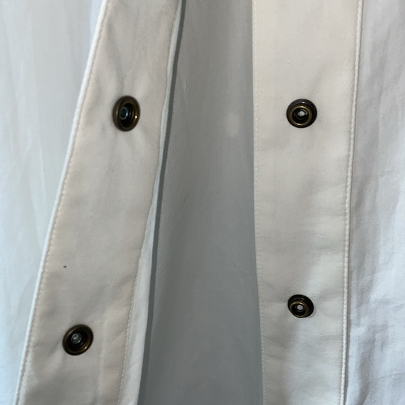 BARBOGLIO by Jan Barboglio White Cotton Oversized Shirt/Dress w/Appliqué sz 8 - Picture 7 of 11